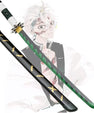 Sanemi Shinazugawa Nichirin Katana | Wooden Blade | 104 cm | Demon Slayer Cosplay Sword - Senzo.in