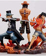 One Piece Group of 3 Action Figures – Luffy, Sabuo & Ace (14–17 CM | PVC) - Senzo.in