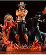 One Piece Group of 3 Action Figures – Luffy, Sabuo & Ace (14–17 CM | PVC) - Senzo.in
