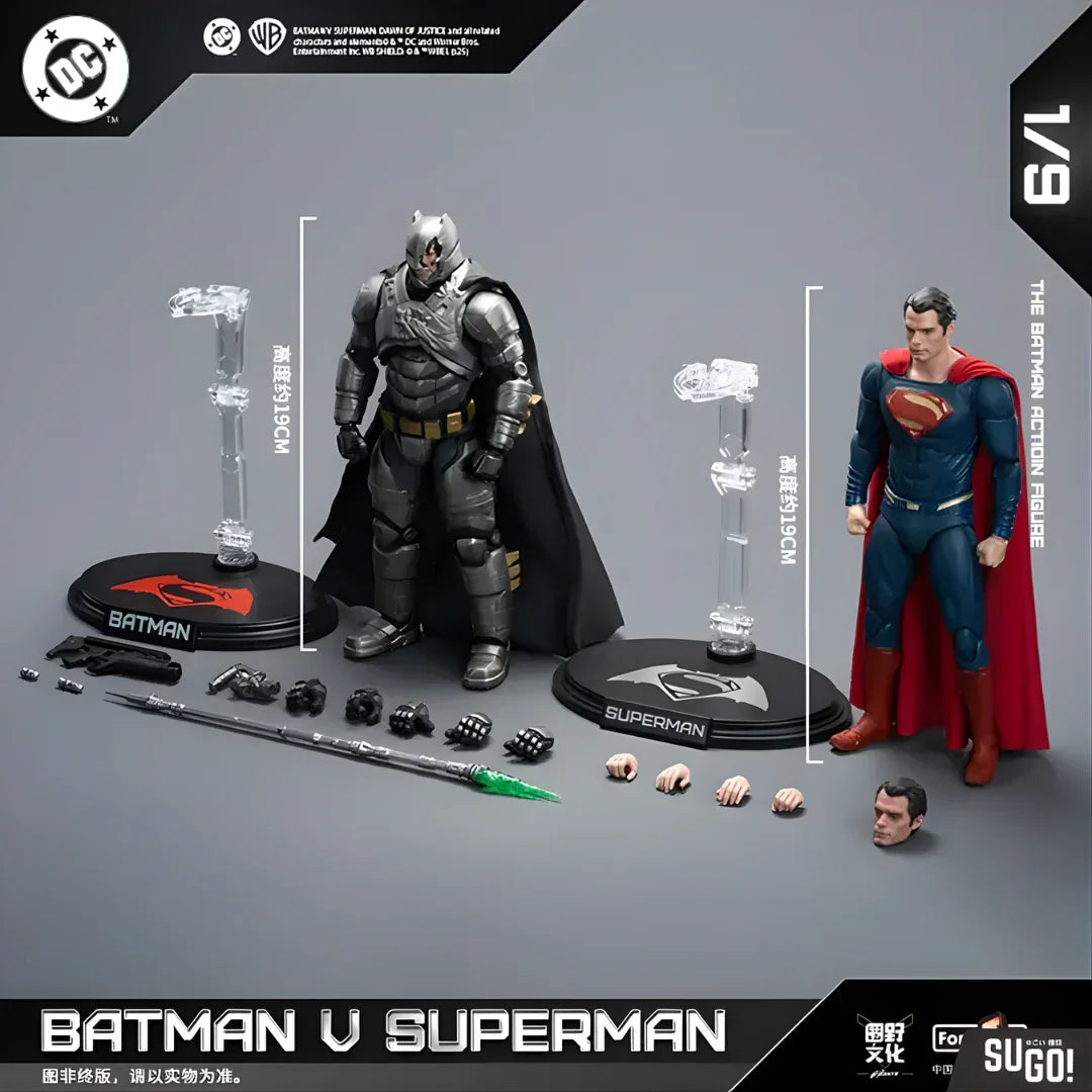 Dc Batman Vs Superman Deluxe Set - Armoued Batman And Superman 2 Pack Action Figure By Fondjoy - Senzo.in