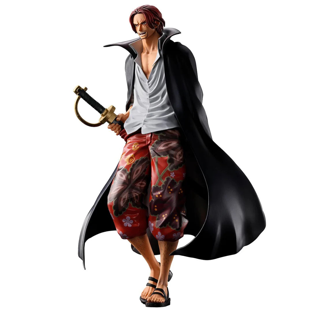 One Piece Shanks Red Hair Pirates Masterlise Expiece Ichibansho Statue By Bandai - Senzo.in