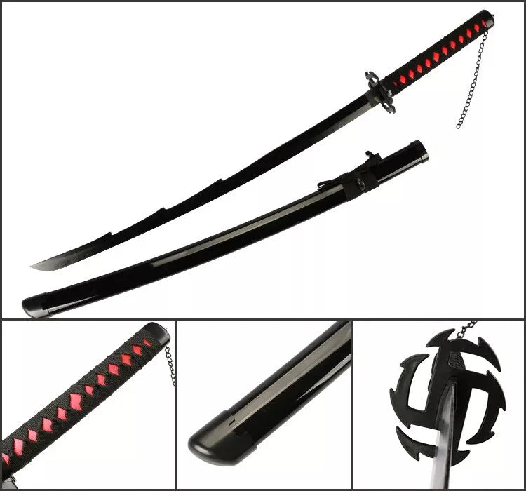Ichigo Kurosaki Zangetsu Katana (Model 3) | Wooden Blade | 105 cm | Bleach Cosplay Sword - Senzo.in