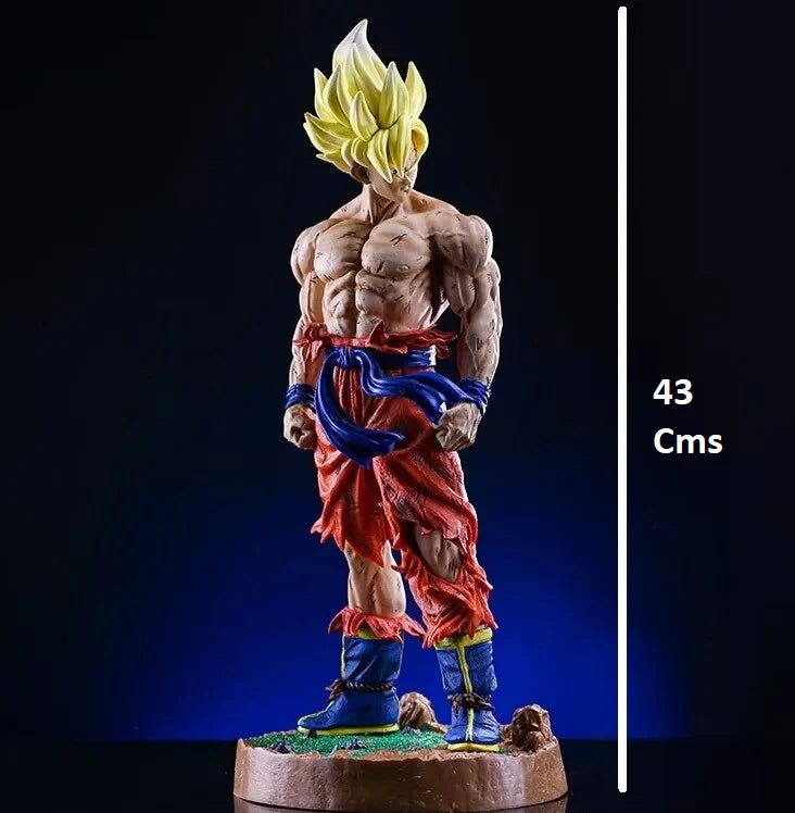 Dragon Ball Z Super Saiyan Goku Action Figure (43 cm) | Premium PVC Anime Collectible - Senzo.in