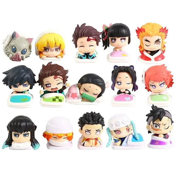 Demon Slayer Sleeping PVC Figure Set (15pcs) - Senzo.in