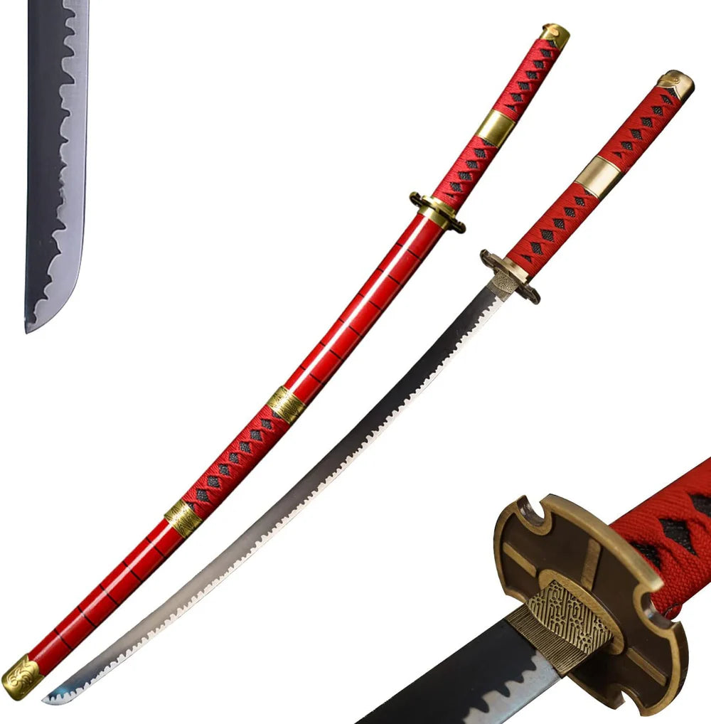Roronoa Zoro Sandai Kitetsu Katana | Wooden Blade | 104 cm | One Piece Cosplay Sword - Senzo.in