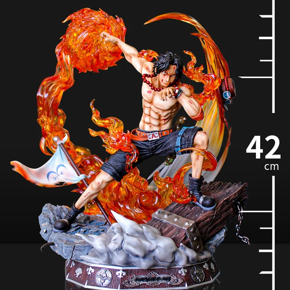 Portgas D. Ace Fire Fist Premium Action Figure with Lights (42 CM | PVC) - Senzo.in