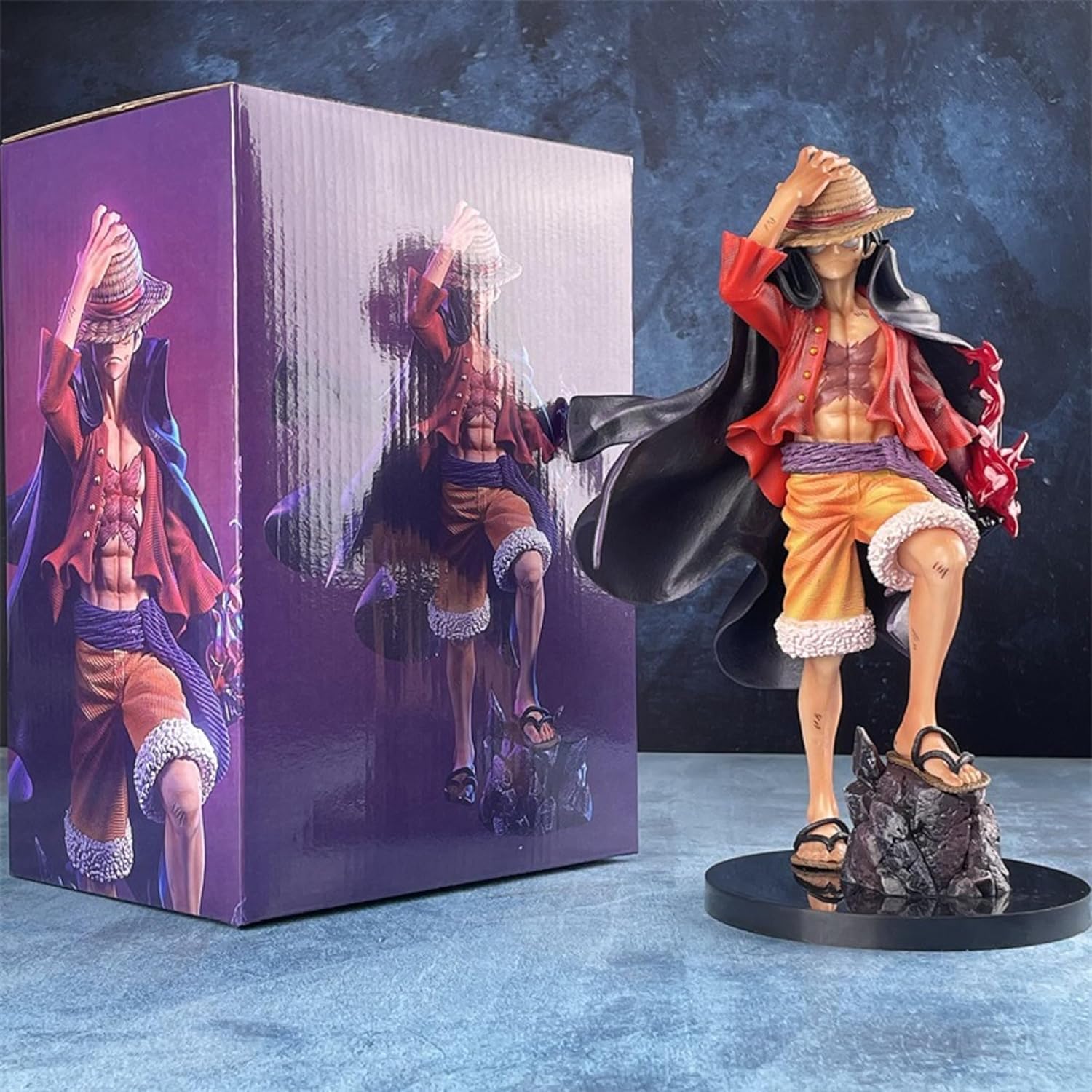Monkey D. Luffy with Straw Hat Action Figure (25 CM | PVC) - Senzo.in