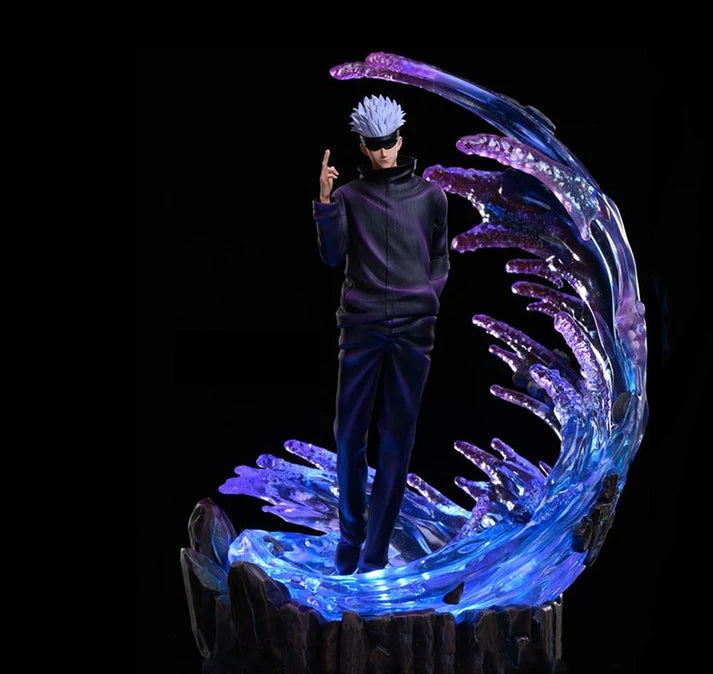 Gojo Satoru LED Light Action Figure with Changeable Head (35 CM | PVC) - Senzo.in