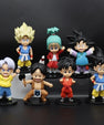 Dragon Ball Z Childhood Version Action Figures Set (7 Pcs, 10 cm) | Mini PVC Collectible Set - Senzo.in