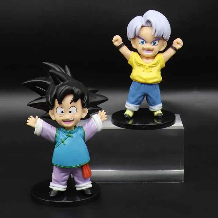 Dragon Ball Z Childhood Version Action Figures Set (7 Pcs, 10 cm) | Mini PVC Collectible Set - Senzo.in