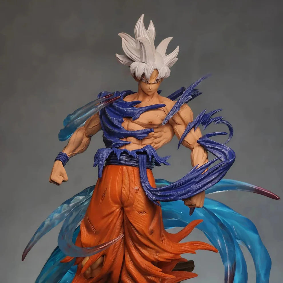 DBZ Ultra Instinct Goku Action Figure (50 cm) | Double Head Edition | Premium PVC Collectible - Senzo.in