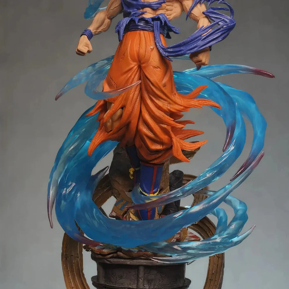 DBZ Ultra Instinct Goku Action Figure (50 cm) | Double Head Edition | Premium PVC Collectible - Senzo.in