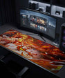 Senzo Rengoku Flame Desk Mat | Anime Gaming Pad - Senzo.in