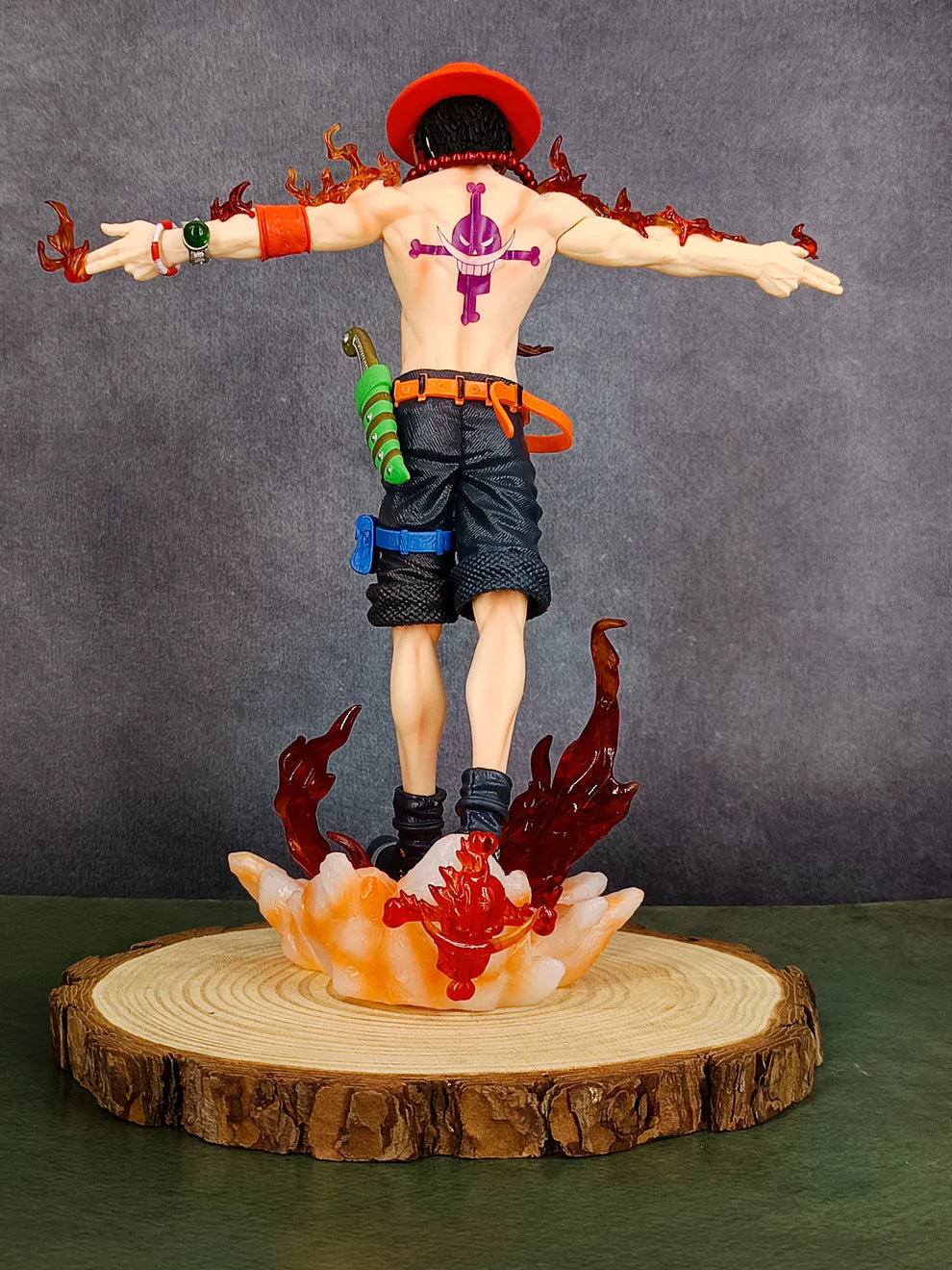 Portgas D. Ace Action Figure – Open Hand Pose (28 CM | PVC | Light Feature) - Senzo.in
