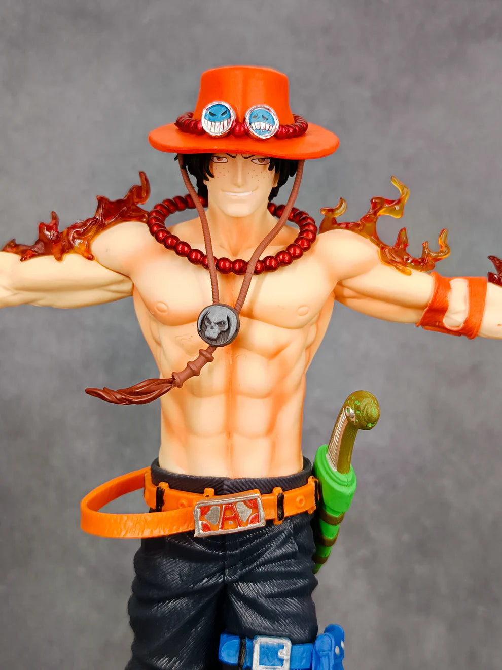 Portgas D. Ace Action Figure – Open Hand Pose (28 CM | PVC | Light Feature) - Senzo.in