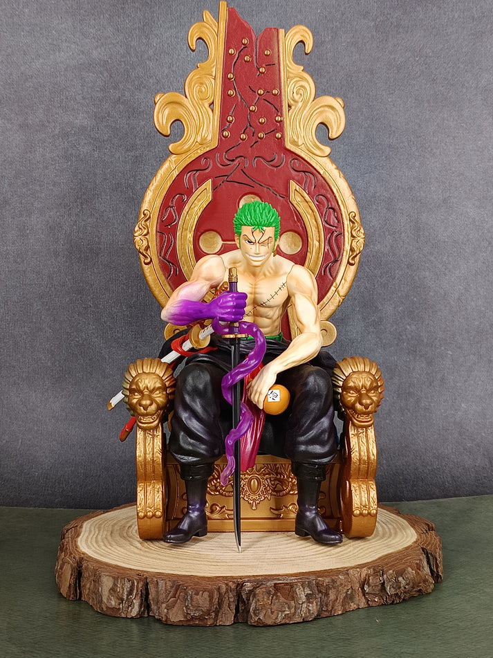 Roronoa Zoro Sitting on Throne Action Figure (30 CM | PVC) - Senzo.in