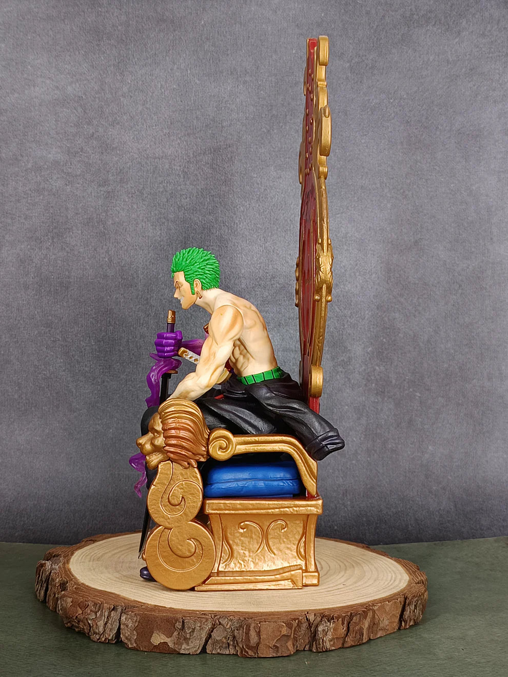 Roronoa Zoro Sitting on Throne Action Figure (30 CM | PVC) - Senzo.in