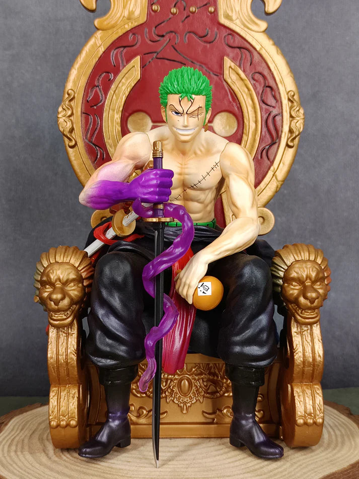 Roronoa Zoro Sitting on Throne Action Figure (30 CM | PVC) - Senzo.in