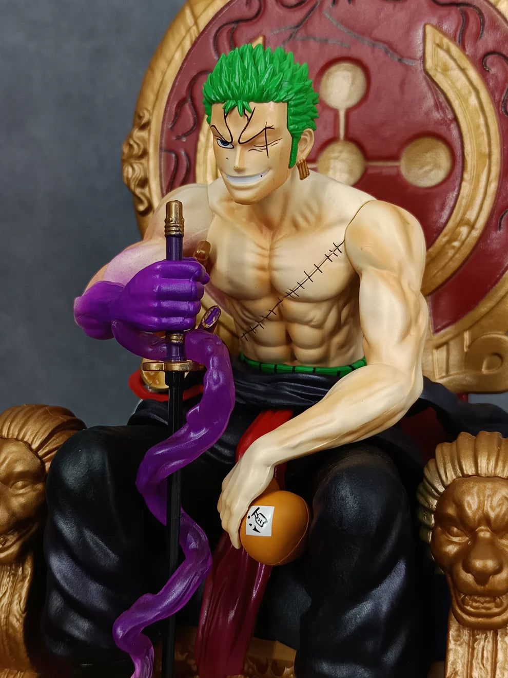 Roronoa Zoro Sitting on Throne Action Figure (30 CM | PVC) - Senzo.in