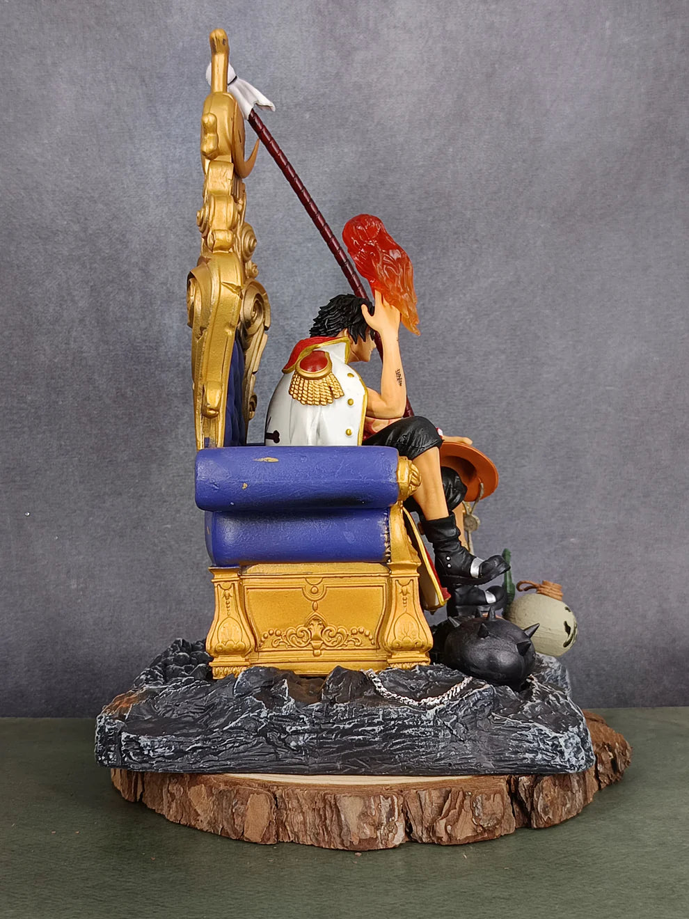 Portgas D. Ace Sitting on Throne Action Figure (35 CM | PVC) - Senzo.in