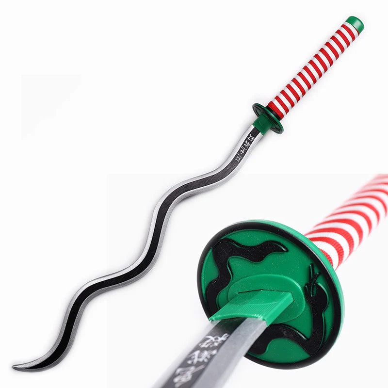 Obanai Iguro Nichirin Katana | Wooden Blade | 95 cm | Demon Slayer Cosplay Sword - Senzo.in