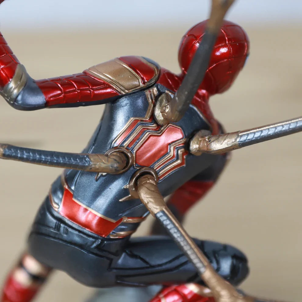 Marvel Iron Spider-Man Figurine (20 cm) | Premium PVC Action Collectible - Senzo.in