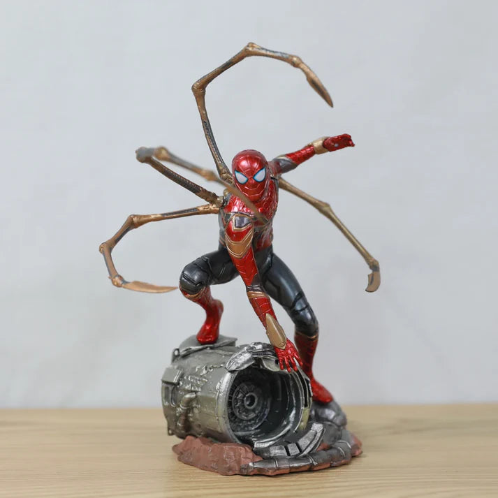 Marvel Iron Spider-Man Figurine (20 cm) | Premium PVC Action Collectible - Senzo.in