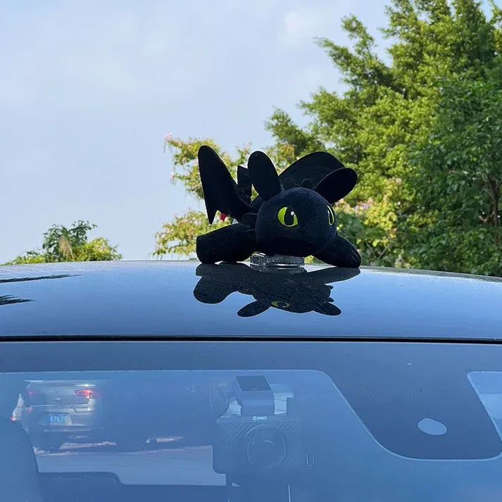 Toothless Night Fury Dragon Toy (20 cm) | Car Dashboard Decor | How to Train Your Dragon Collectible - Senzo.in
