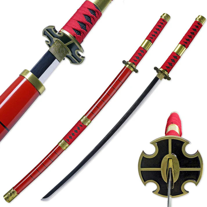 Roronoa Zoro Sandai Kitetsu Katana | Wooden Blade | 104 cm | One Piece Cosplay Sword - Senzo.in