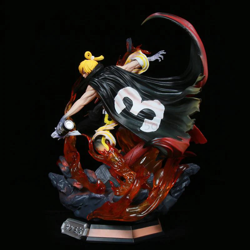 Sanji GK Wano Country Black Foot Hitomi Action Figure – Light Emitting Double Head (PVC) - Senzo.in