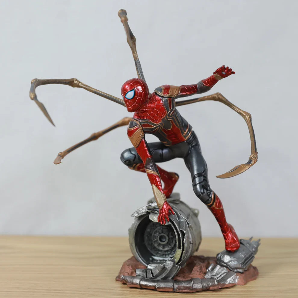 Marvel Iron Spider-Man Figurine (20 cm) | Premium PVC Action Collectible - Senzo.in