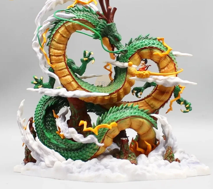 Shenron Dragon with Kid Goku Figure (25 cm) | Dragon Ball Z Premium Collectible - Senzo.in