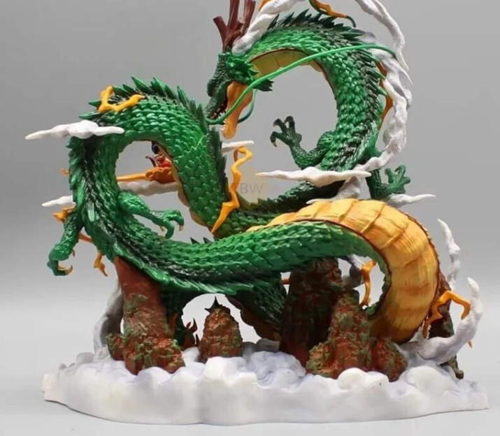 Shenron Dragon with Kid Goku Figure (25 cm) | Dragon Ball Z Premium Collectible - Senzo.in