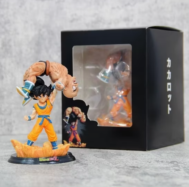 Dragon Ball Z Goku vs Nappa GK Action Figure (12 cm) | Battle Scene PVC Collectible - Senzo.in