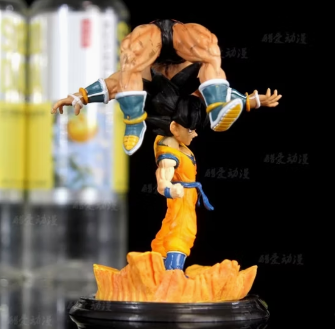 Dragon Ball Z Goku vs Nappa GK Action Figure (12 cm) | Battle Scene PVC Collectible - Senzo.in