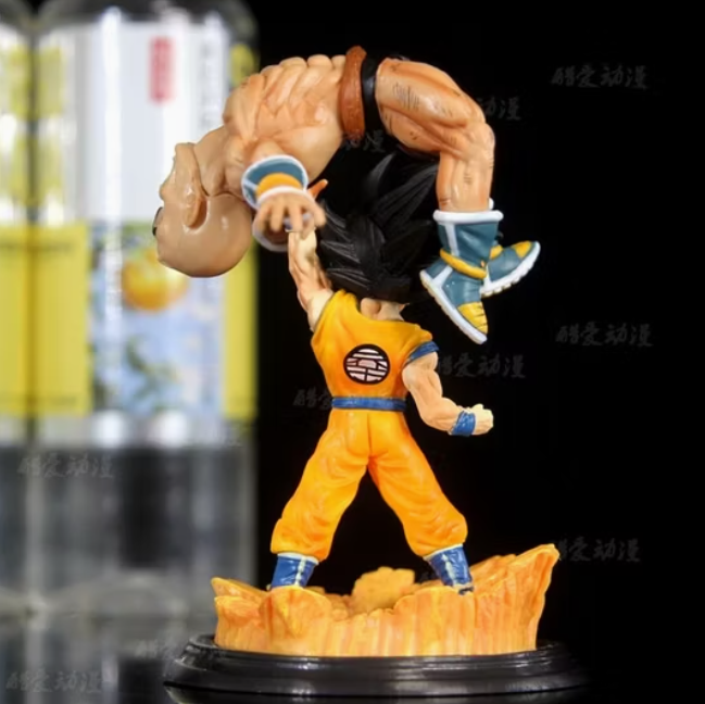 Dragon Ball Z Goku vs Nappa GK Action Figure (12 cm) | Battle Scene PVC Collectible - Senzo.in