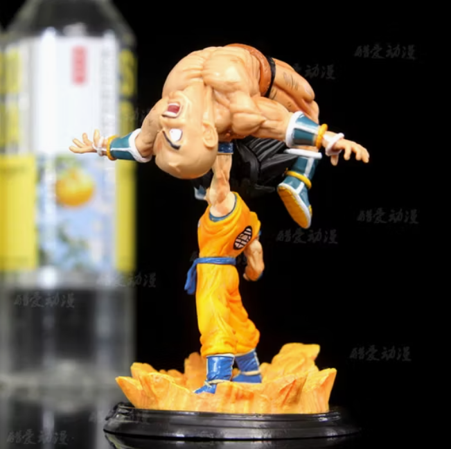 Dragon Ball Z Goku vs Nappa GK Action Figure (12 cm) | Battle Scene PVC Collectible - Senzo.in