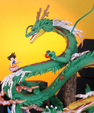 Dragon Ball Z Shenron with Goku Wish Action Figure (23 cm) | Premium PVC Anime Collectible - Senzo.in