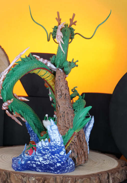 Dragon Ball Z Shenron with Goku Wish Action Figure (23 cm) | Premium PVC Anime Collectible - Senzo.in