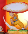 Dragon Ball Z Krillin Destructo Disc Action Figure | 26 cm | PVC Anime Collectible Statue - Senzo.in