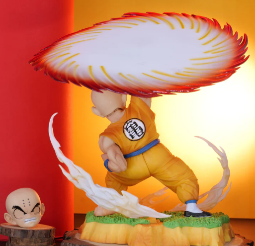 Dragon Ball Z Krillin Destructo Disc Action Figure | 26 cm | PVC Anime Collectible Statue - Senzo.in