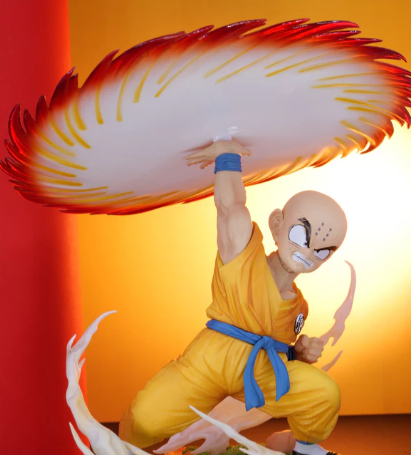 Dragon Ball Z Krillin Destructo Disc Action Figure | 26 cm | PVC Anime Collectible Statue - Senzo.in