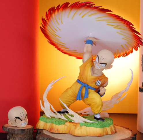 Dragon Ball Z Krillin Destructo Disc Action Figure | 26 cm | PVC Anime Collectible Statue - Senzo.in
