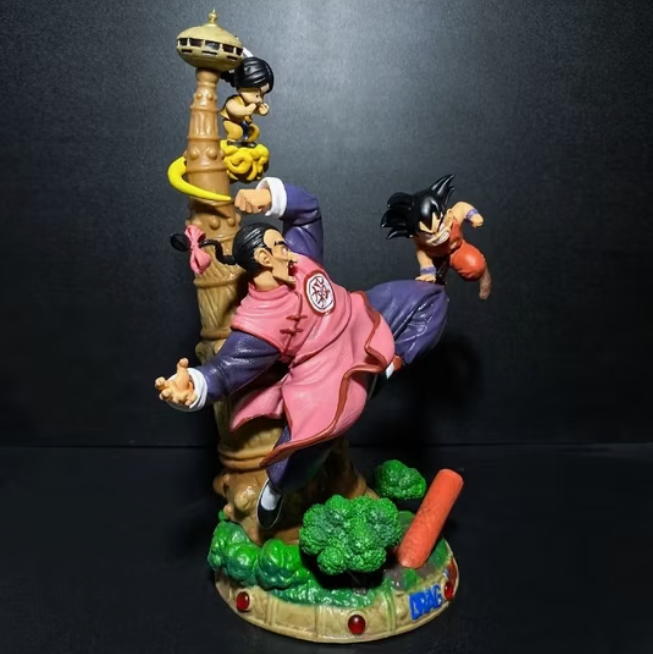 Dragon Ball Tao Pai Pai vs Son Goku Action Figure | 27.5 cm | Battle Scene Collectible - Senzo.in