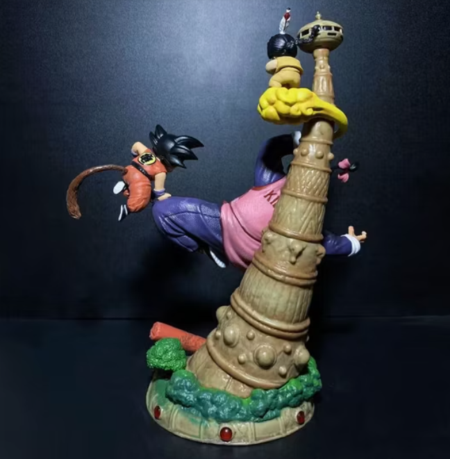 Dragon Ball Tao Pai Pai vs Son Goku Action Figure | 27.5 cm | Battle Scene Collectible - Senzo.in