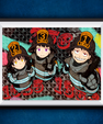 Senzo Fire Force Squad Poster Set (Pack of 2) - Senzo.in