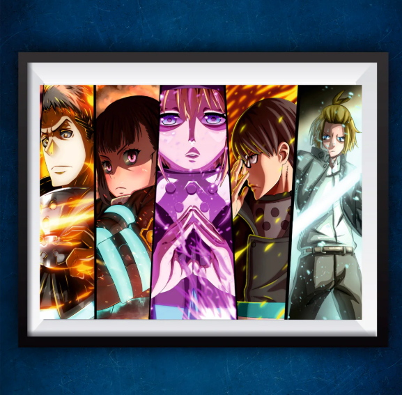 Senzo Fire Force Squad Poster Set (Pack of 2) - Senzo.in