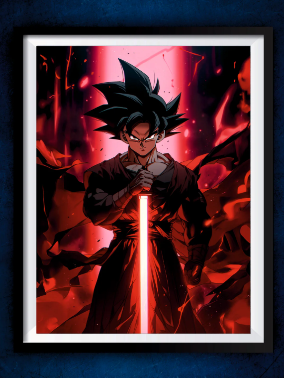 Senzo Goku Black Poster Set (Pack of 2) - Senzo.in