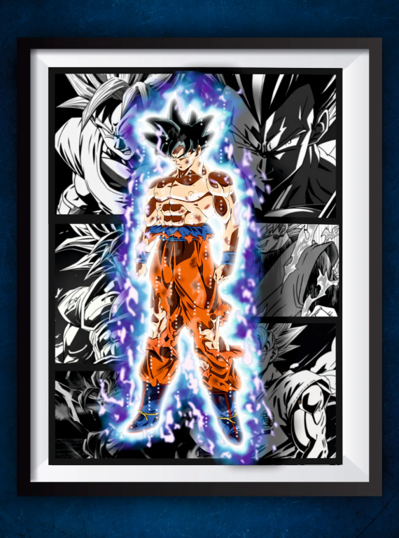Senzo Ultra Instinct Goku Poster Set (Pack of 2) - Senzo.in