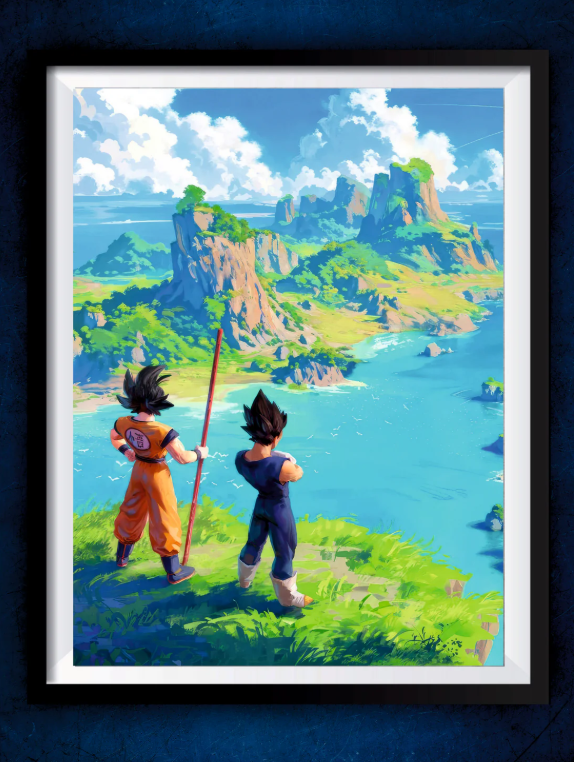 Senzo Goku & Vegeta Poster Set (Pack of 2) - Senzo.in